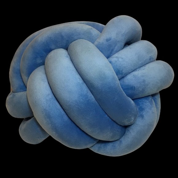 Mainstay Cushions Infinity Knot Pillow Blue 12in. - Picture 3 of 8